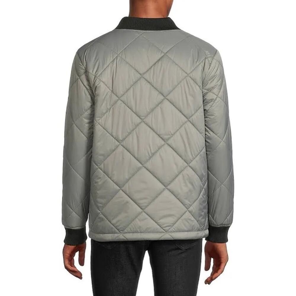 SPYDER Mens Quilted Bomber Jacket $169 NEW Size Small Tea Leaf Normcore Dadcore - Picture 13 of 13